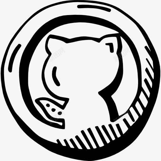 GitHub画标志图标png_新图网 https://ixintu.com 标志 标识 猫 社交媒体 社交网络 网络