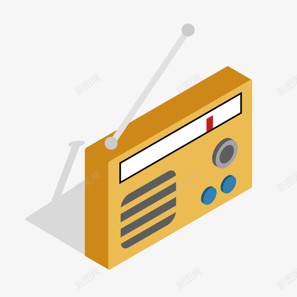 黄色卡通录音机矢量图eps免抠素材_新图网 https://ixintu.com 卡通 图案 小清新 录音机 彩色 简约 装饰 黄色 矢量图