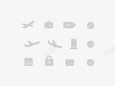 飞机出行图标png_新图网 https://ixintu.com 出行 旅游 机场 飞机