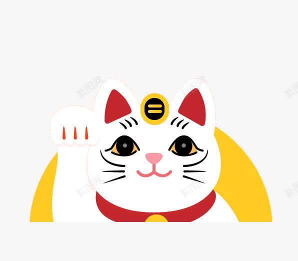 招财猫png免抠素材_新图网 https://ixintu.com 卡通猫 招财猫 插画