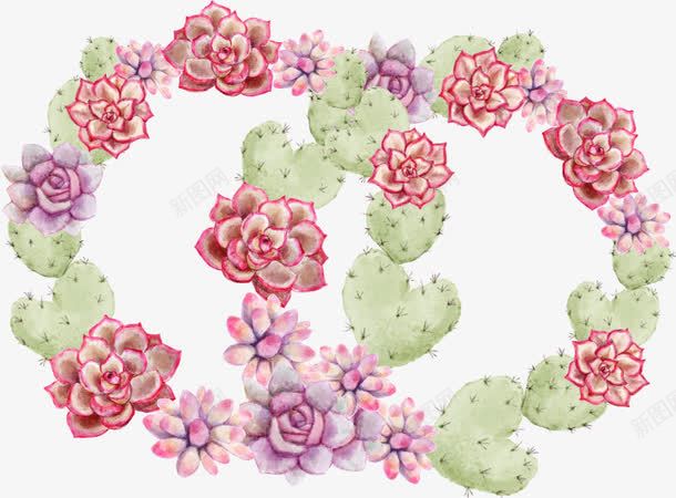 立体肉肉植物仙人掌图案png免抠素材_新图网 https://ixintu.com 仙人掌 创意图案 立体肉肉植物