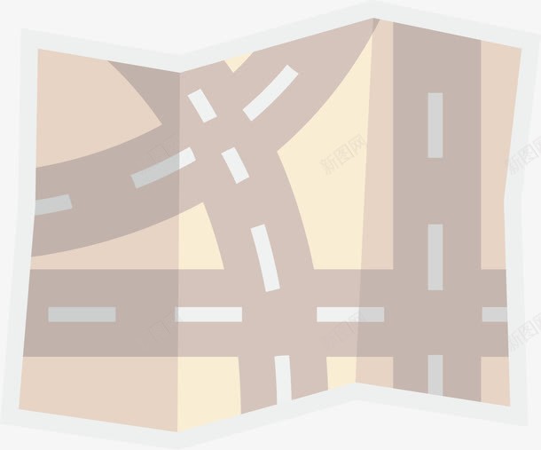 卡通路线图png免抠素材_新图网 https://ixintu.com 卡通矢量 卡通素材 矢量卡通 路线图