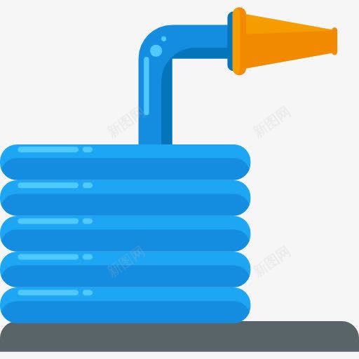 软管图标png_新图网 https://ixintu.com 农业和园艺 器皿 园艺工具 软管 软管浇水