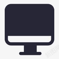 手绘黑色电脑图标png_新图网 https://ixintu.com 图标 电脑 黑色