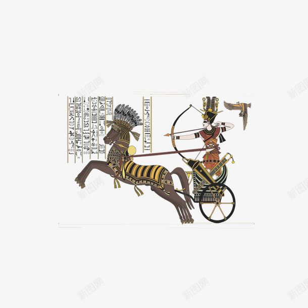 手绘古埃及勇士png免抠素材_新图网 https://ixintu.com 勇士 古代人物 古埃及 男性