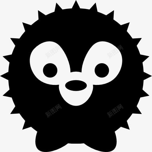刺猬图标png_新图网 https://ixintu.com 刺猬 动物 圆 小 正面 球