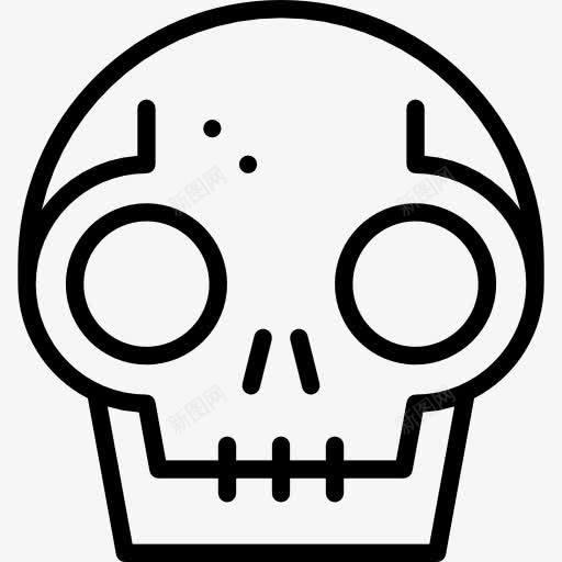 颅骨图标png_新图网 https://ixintu.com 万圣节 医疗 危险 头骨 有毒 标志 死亡 解剖
