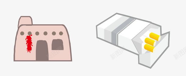 烟卷png免抠素材_新图网 https://ixintu.com 不健康 吸烟 城门 抽象