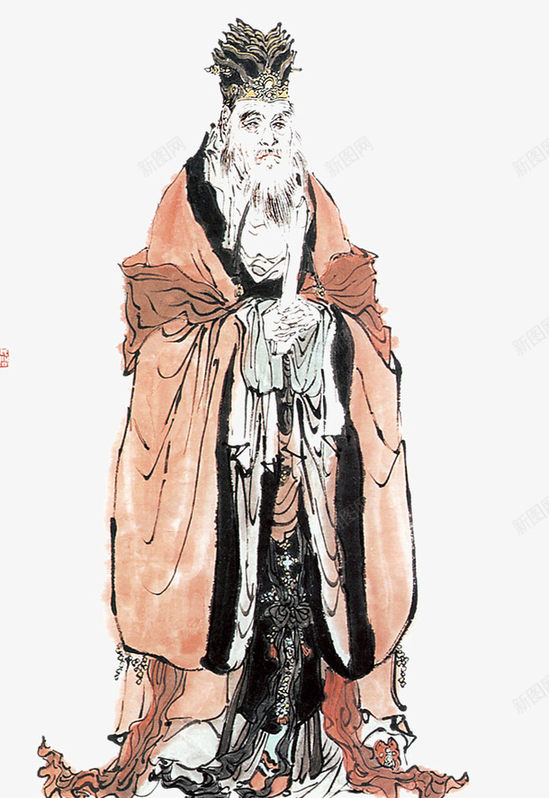 中国人物画png免抠素材_新图网 https://ixintu.com 人物肖像写意 传统国画人物 写意人物画 古代人物画