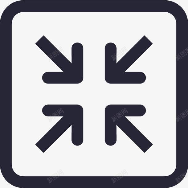 取消全屏0图标png_新图网 https://ixintu.com