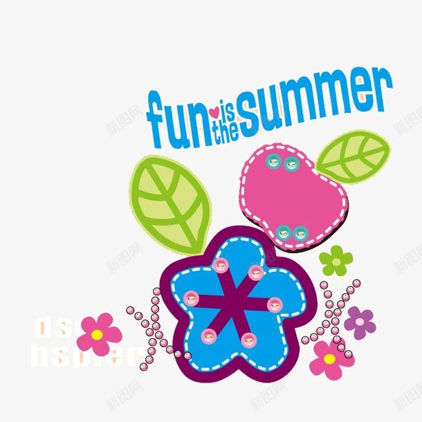 卡通花png免抠素材_新图网 https://ixintu.com 卡通画 卡通素材 卡通花 植物叶子卡通