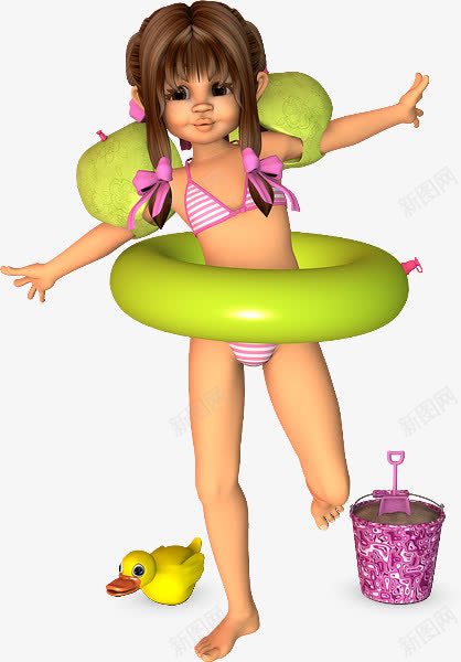 比基尼美女png免抠素材_新图网 https://ixintu.com 比基尼 游泳 游泳圈 美女