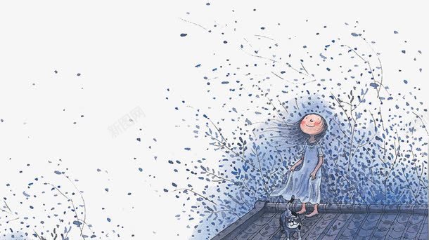 繁星女孩png免抠素材_新图网 https://ixintu.com 女孩 彩绘 星空 繁星