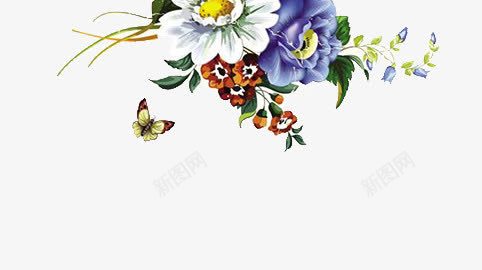 百花png免抠素材_新图网 https://ixintu.com 彩色 植物 花卉