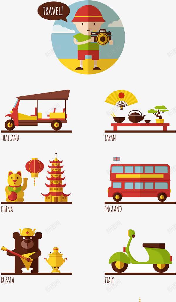 城市标志png免抠素材_新图网 https://ixintu.com 儿童插画 卡通 卡通元素 城市标志 故事插画