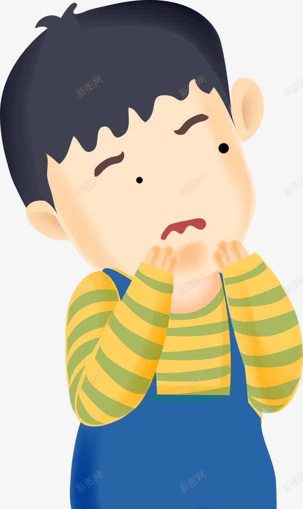 卡通手绘孤独男孩png免抠素材_新图网 https://ixintu.com 伤心 关爱儿童成长 卡通 孤独 孤独男孩 手绘人物 手绘男孩 男孩