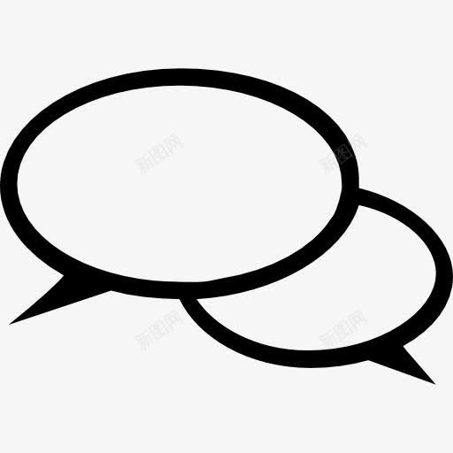 对椭圆形气泡聊天界面符号图标png_新图网 https://ixintu.com 两 对 抽象的图标集 椭圆形 界面 符号 聊天 茶亭 语音气泡