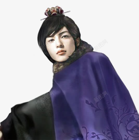 紫色披风忧郁男子png免抠素材_新图网 https://ixintu.com 忧郁 披风 男子 紫色