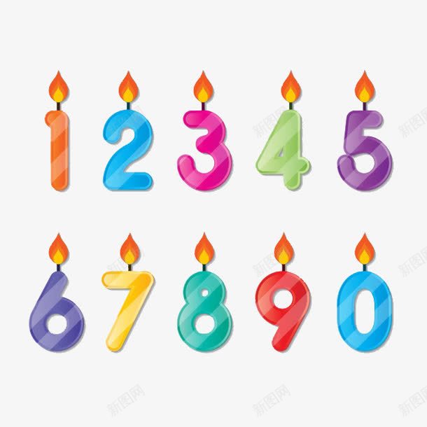 数字艺术字png免抠素材_新图网 https://ixintu.com 免费图片 燃烧字体 艺术字