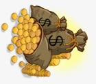 金币财富钱袋png免抠素材_新图网 https://ixintu.com 商业配图 财宝 财富 金币图片 金色 金融 金钱 钱袋