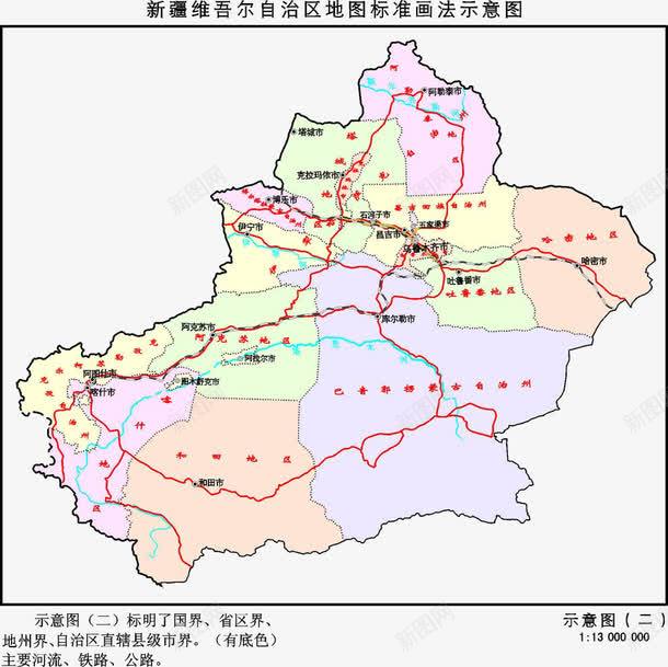 新疆地图png免抠素材_新图网 https://ixintu.com 中国新疆 新疆 新疆地图 新疆线性地图 线性地图 线性地图