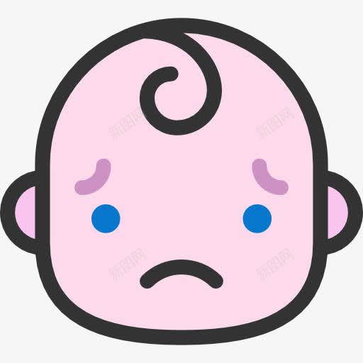 悲伤的图标png_新图网 https://ixintu.com 人 伤心 头 宝贝 感情 脸 表情符号