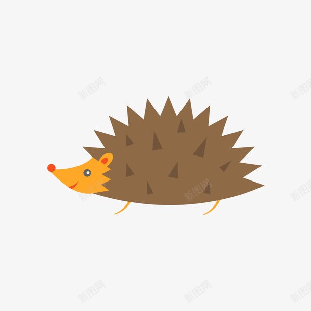 灰色的刺猬png免抠素材_新图网 https://ixintu.com 刺猬 动物 灰色 矢量刺猬 矢量动物 黄色