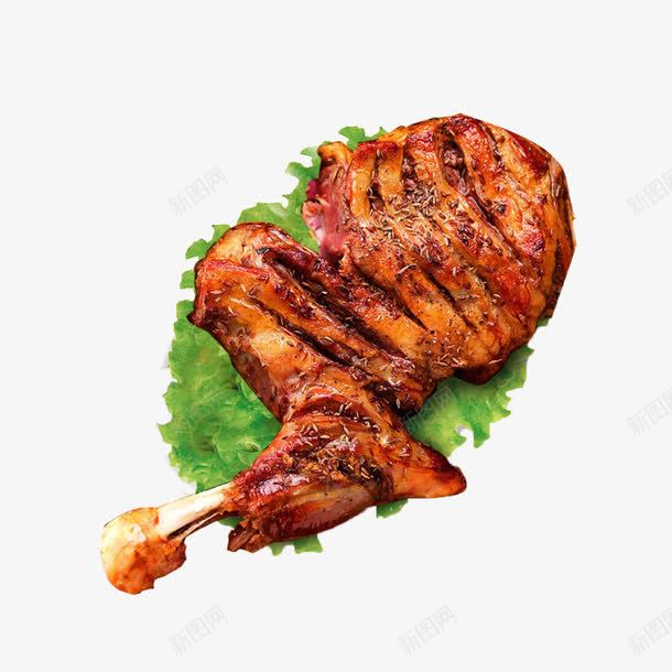 烤肉png免抠素材_新图网 https://ixintu.com 产品实物 烤全腿 烤肉 美味酥香 腿
