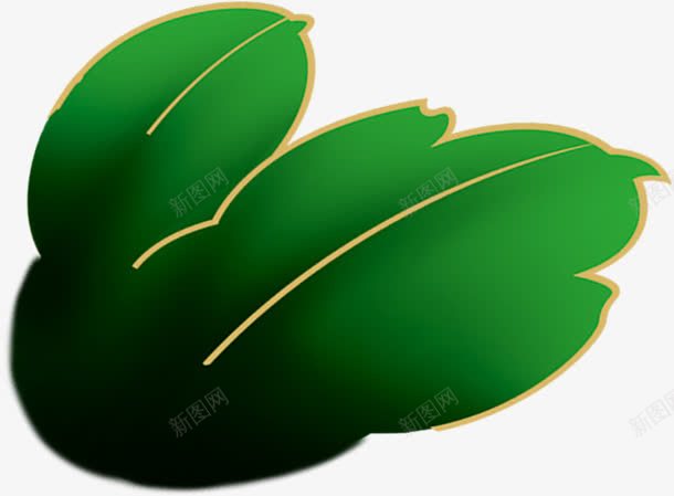 绿色渐变婚礼树叶png免抠素材_新图网 https://ixintu.com 婚礼 树叶 渐变 绿色
