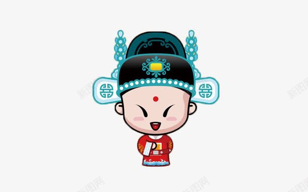状元童子png免抠素材_新图网 https://ixintu.com 卡通 可爱 状元 童子
