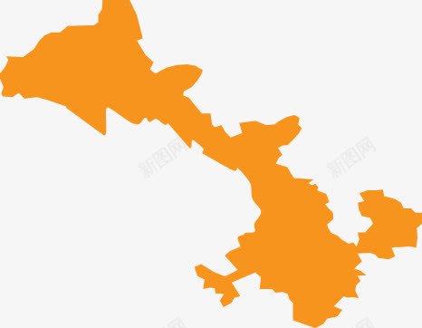 黄色地图板块png免抠素材_新图网 https://ixintu.com PNG 地图 板块 黄色