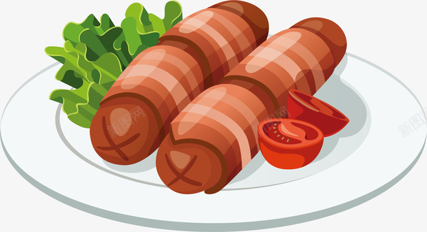 面包肉食物矢量图ai免抠素材_新图网 https://ixintu.com 肉 面包 食物 矢量图