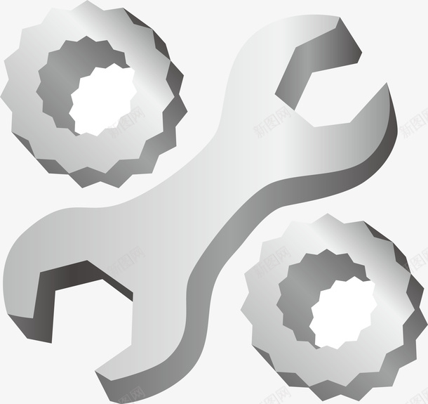 螺丝矢量图ai免抠素材_新图网 https://ixintu.com png 扳手 矢量素材 螺丝 金属 矢量图