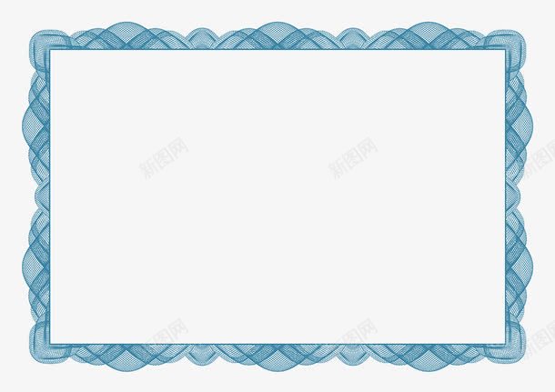 横条边框png免抠素材_新图网 https://ixintu.com 效果图案 横条 横条边框 渐变蓝色 装饰图案 边框