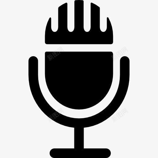 旧的麦克风架图标png_新图网 https://ixintu.com 录音 录音机 技术 收音机 麦克风