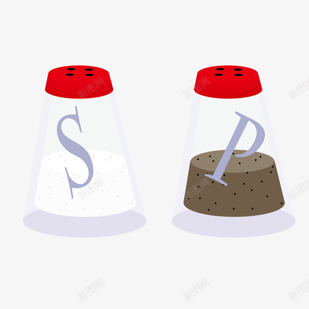 卡通透明调料瓶矢量图eps免抠素材_新图网 https://ixintu.com 矢量卡通 调料 调料瓶 透明 矢量图