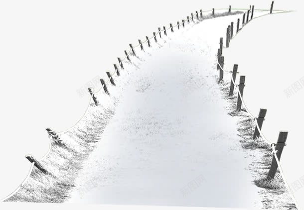 摄影小路边的围栏png免抠素材_新图网 https://ixintu.com 围栏 摄影 路边