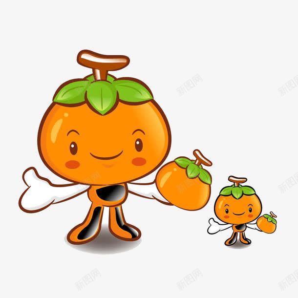 卡通橘子png免抠素材_新图网 https://ixintu.com 创意 手绘 果实 橘子 橘子小人 水果