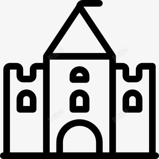 城堡图标png_新图网 https://ixintu.com 中世纪城堡 建筑 玩具 童年