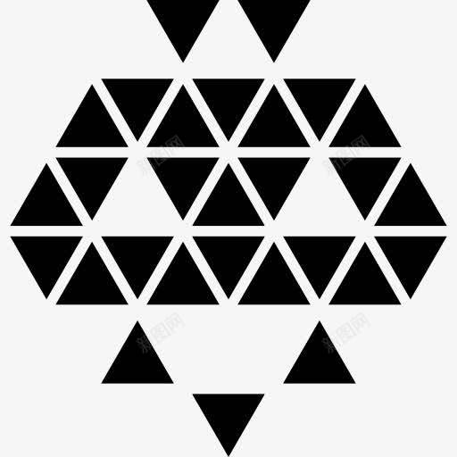 万圣节的多边形面图标png_新图网 https://ixintu.com 万圣节 三角形的脸 多边形 小三角形 形状 脸