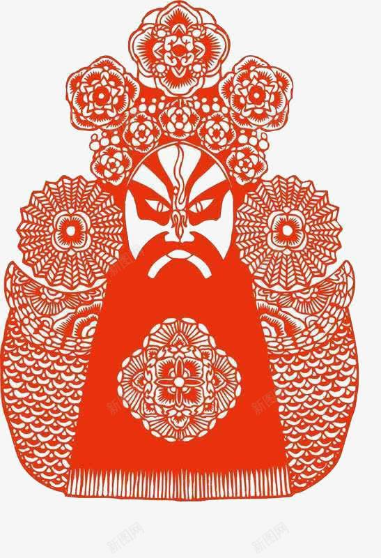 中国风传统艺术京剧脸谱剪纸png免抠素材_新图网 https://ixintu.com 中国风 京剧脸谱 传统艺术 剪纸素材