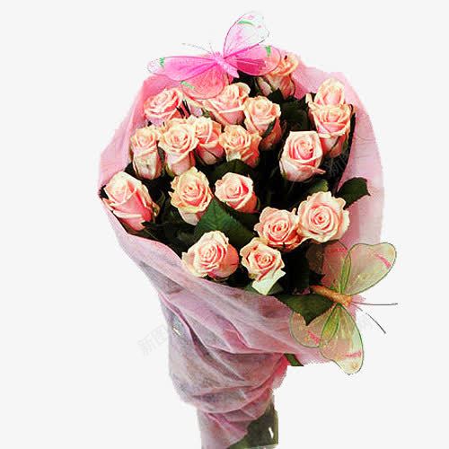 粉色玫瑰花png免抠素材_新图网 https://ixintu.com 玫瑰花 玫瑰花束 粉色