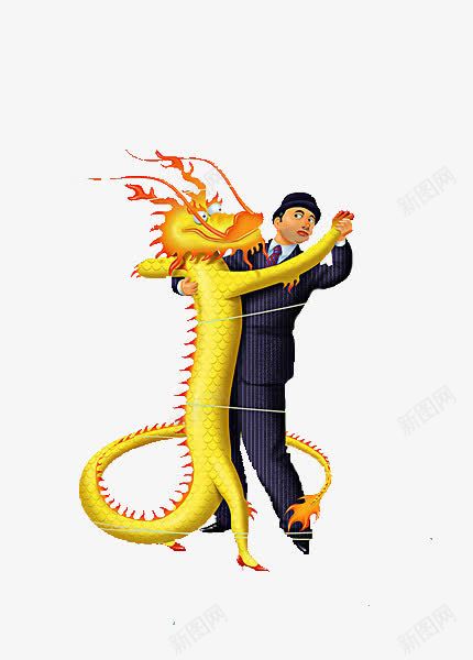 卡通风金色的龙跳舞png免抠素材_新图网 https://ixintu.com 跳舞 金色的龙 龙 龙图案 龙标志 龙纹 龙行天下
