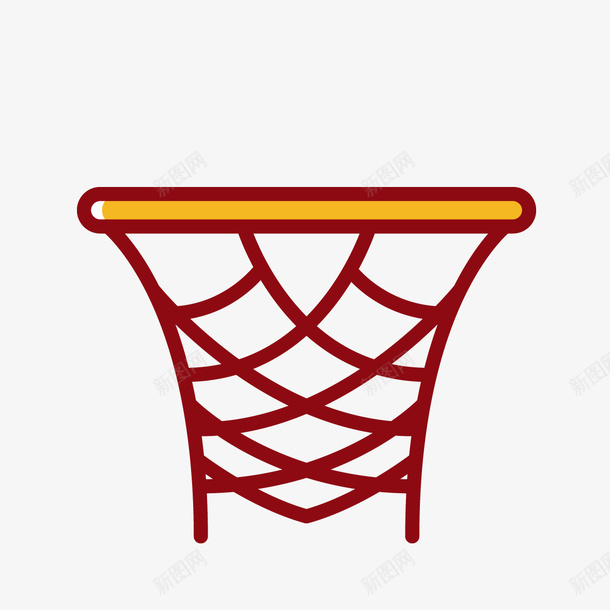 卡通球篮png免抠素材_新图网 https://ixintu.com png图形 png装饰 卡通 球篮 装饰 运动