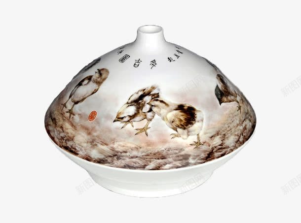 古画瓷器png免抠素材_新图网 https://ixintu.com 中国风 古画 杯子 瓷器