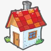 儿童彩绘房子png免抠素材_新图网 https://ixintu.com 儿童绘画 可爱 画画