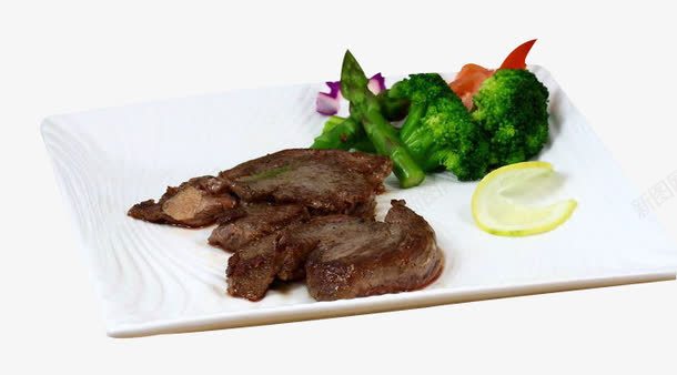 黑椒牛扒png免抠素材_新图网 https://ixintu.com 产品实物黑椒 牛扒 美味 菜肴 蔬菜 西兰花