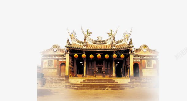 中国古代建筑房子院子psd免抠素材_新图网 https://ixintu.com 中国 古代 建筑 房子 院子