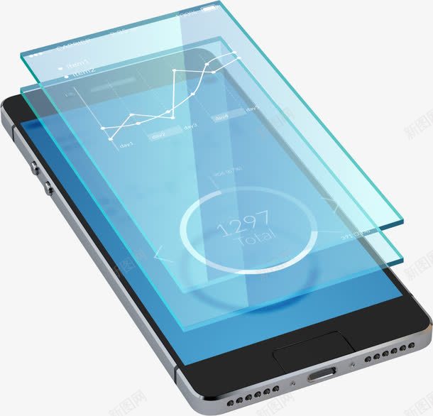 表高科技手机矢量图ai免抠素材_新图网 https://ixintu.com 卡通手机 图表手机 手机 矢量手机 高科技手机 矢量图