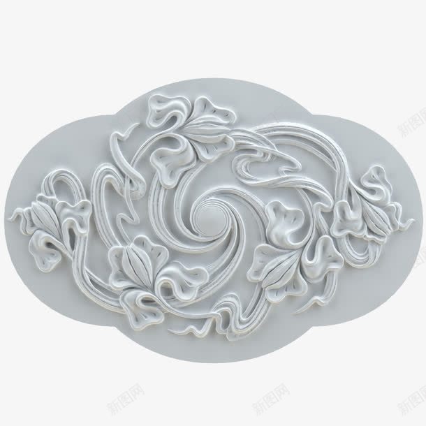 白色椭圆形欧式吊顶png免抠素材_新图网 https://ixintu.com 吊顶 圆形吊顶 欧式吊顶 欧式花纹 白色椭圆形欧式吊顶